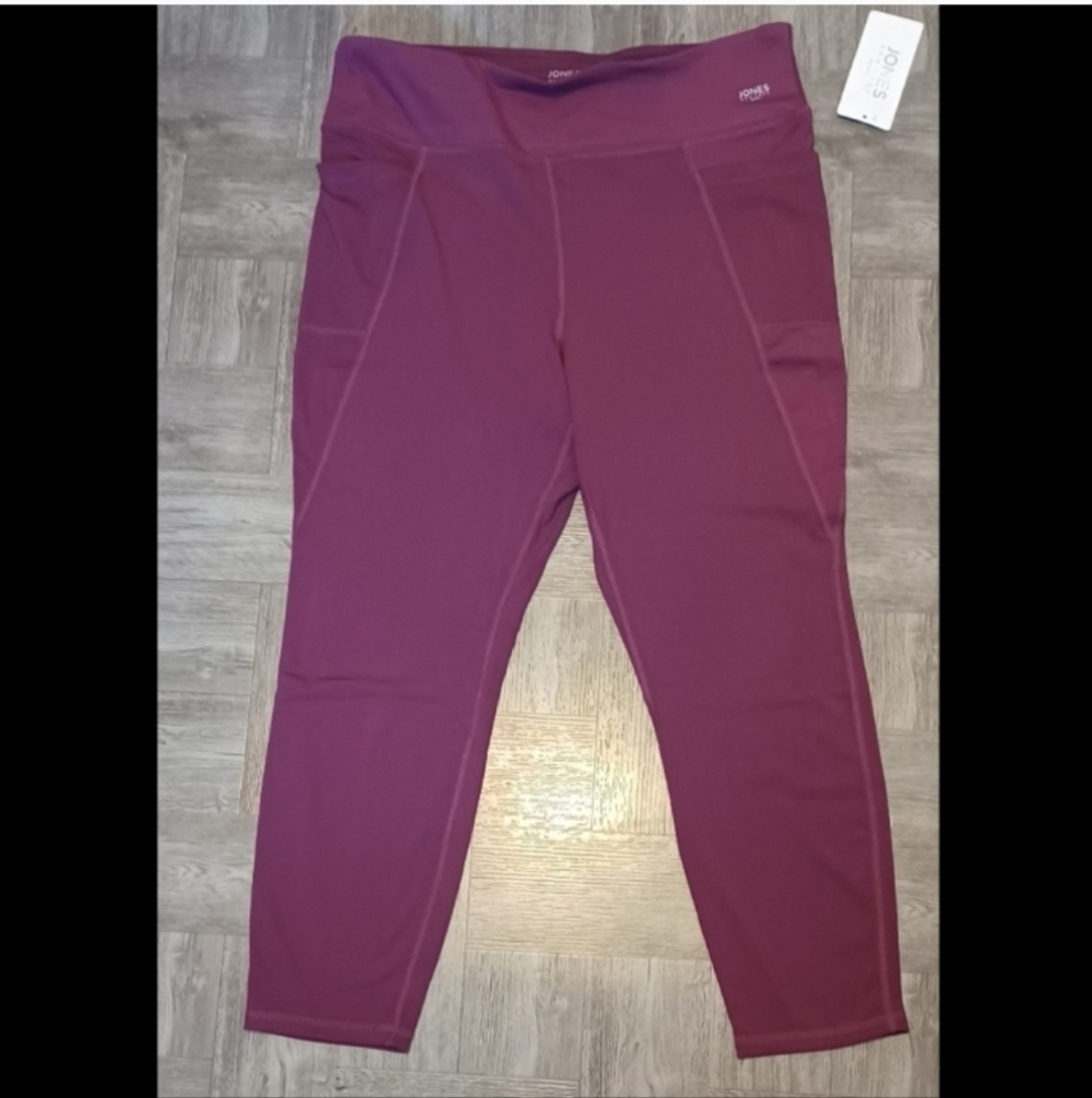 Jones New York Purple Active Leggings